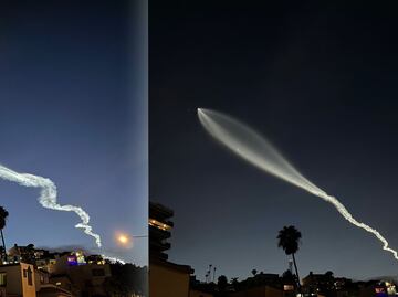 VIDEO: ¿Ovnis? No, fue el lanzamiento del Falcon 9 de SpaceX que iluminó el cielo