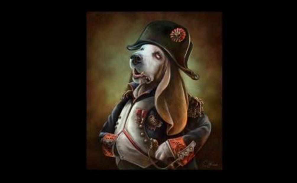 Pintora recrea con gatos y perros a grandes personajes históricos