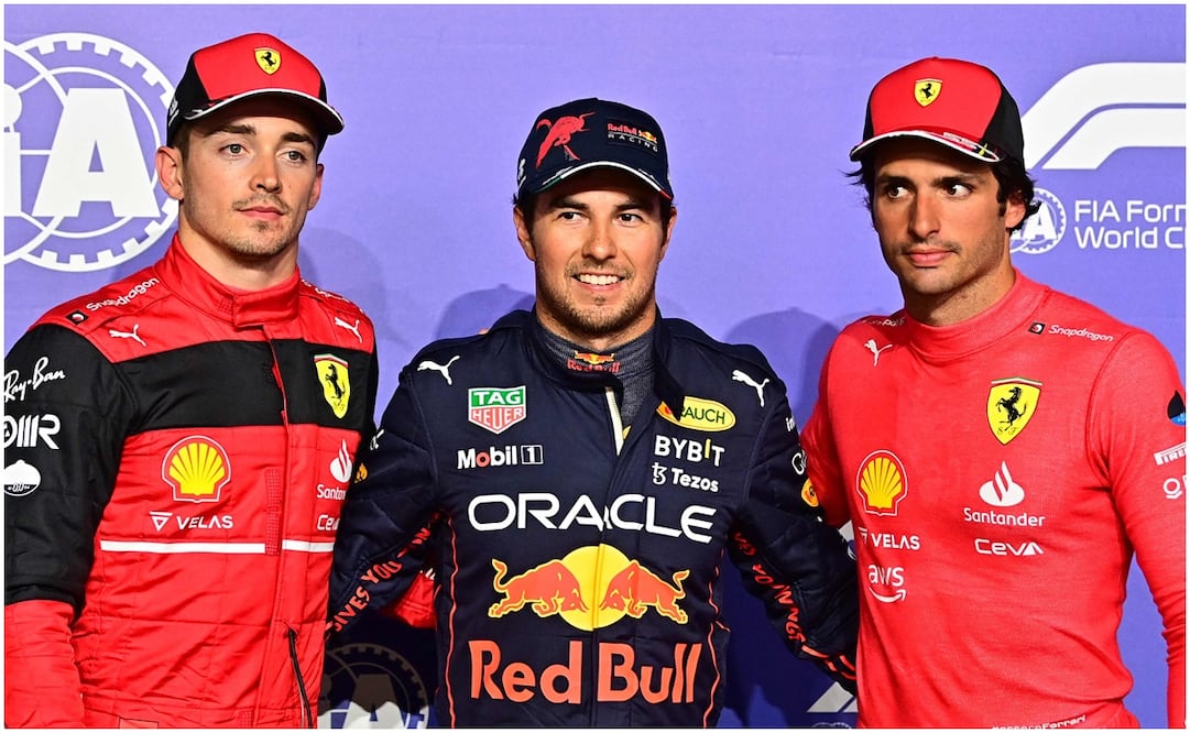 Carlos Sainz sobre Checo Pérez, “tuvo muy mala suerte” / FOTO: AFP