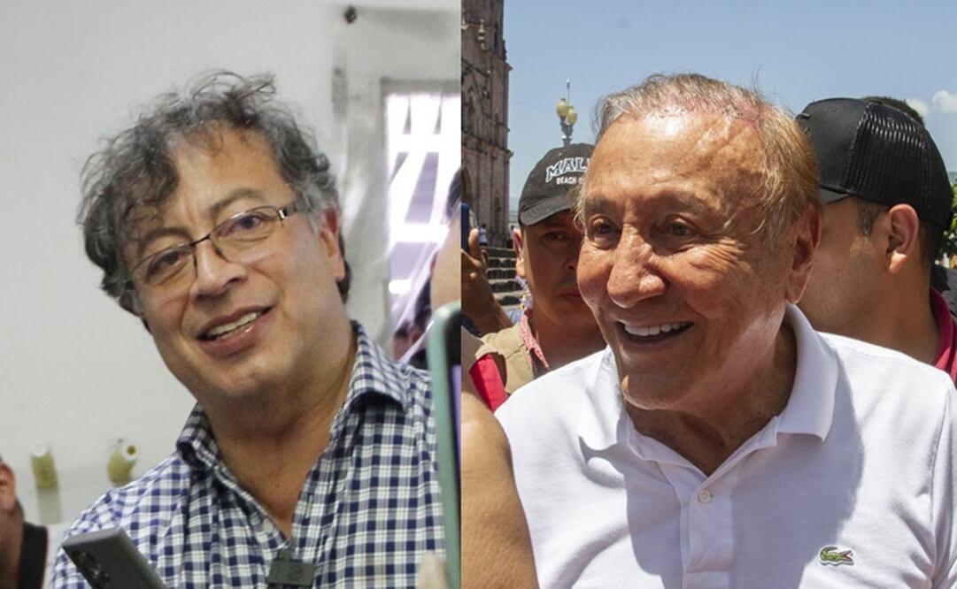 Gustavo Petro y Rodolfo Hernández. Foto: EFE 