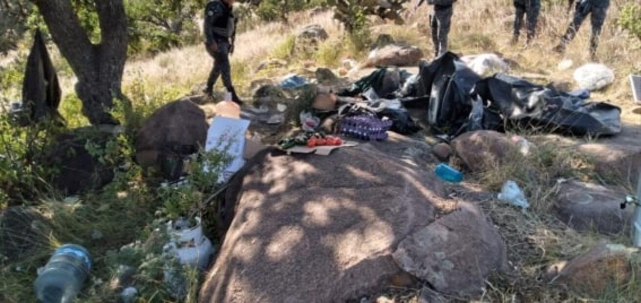 Desmantelan campamento del crimen organizado en Zacatecas