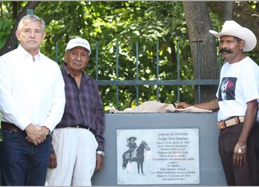 Nieto del General revolucionario Felipe Neri Jiménez asiste al homenaje de su abuelo en Cuernavaca