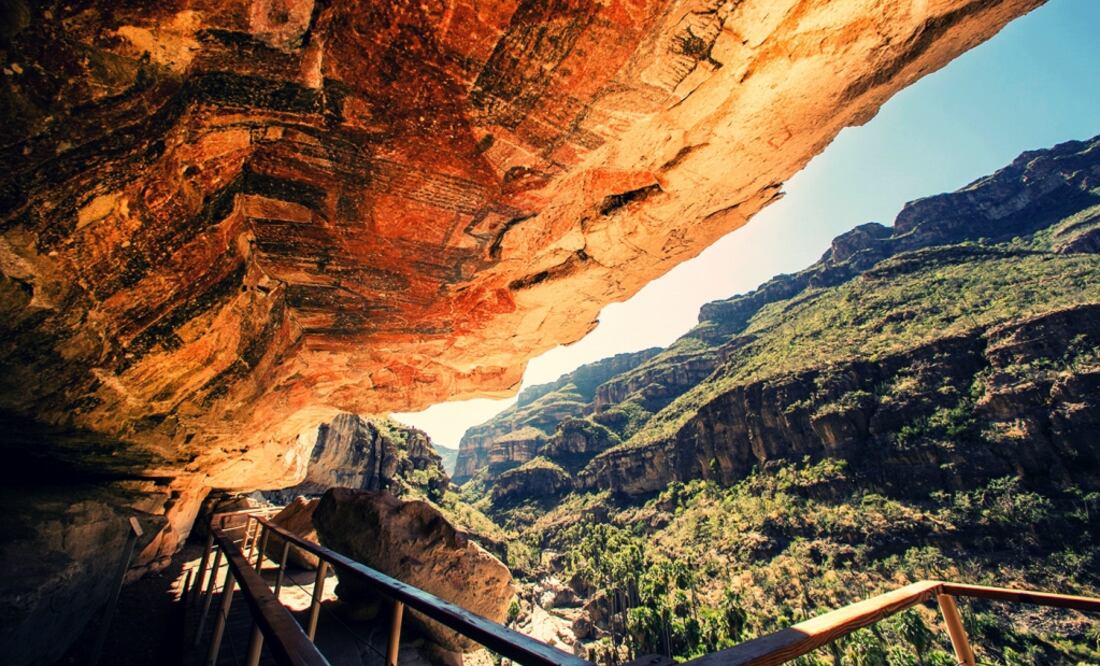 La Pintada, mural rupestre en la Sierra de San Francisco. (Foto: Istock)
