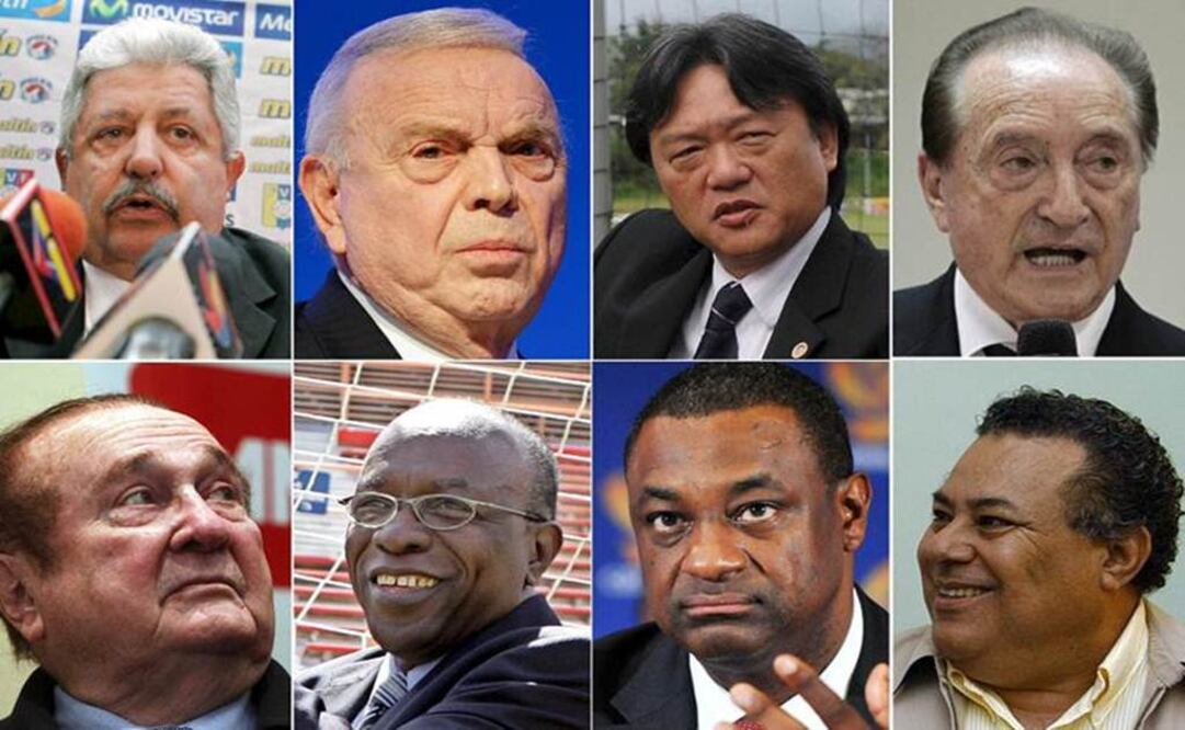 Dirigentes acusados de corrupción en la FIFA. Archivo 