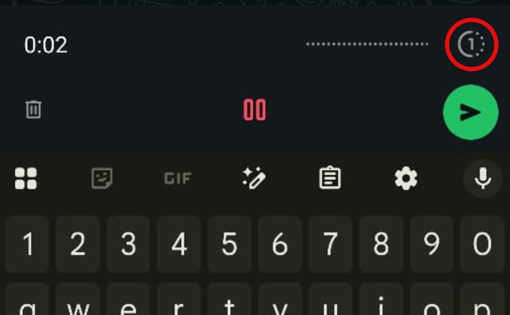 Cómo enviar audios de WhatsApp que se destruyen solos. Imagen: captura de pantalla