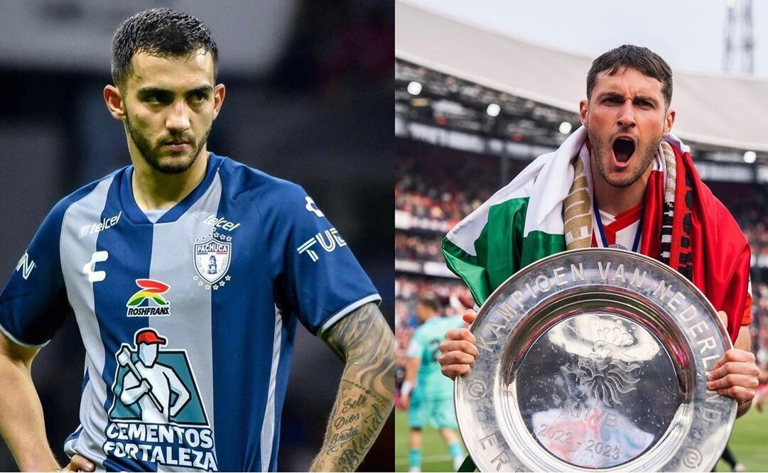 Luis Chávez y Santiago Giménez - Foto: Especial