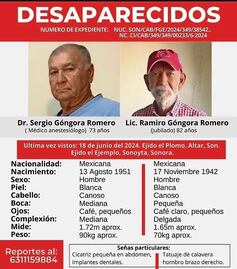 Desaparecen dos hombres de su rancho en Caborca