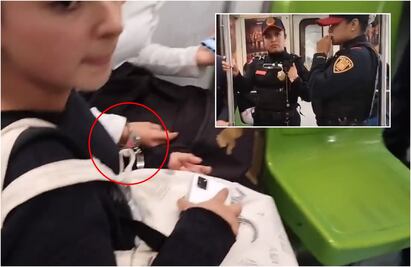 Policías de la SSC detienen a jóvenes que se negaron a desalojar vagón en la Línea 3 del Metro: VIDEO