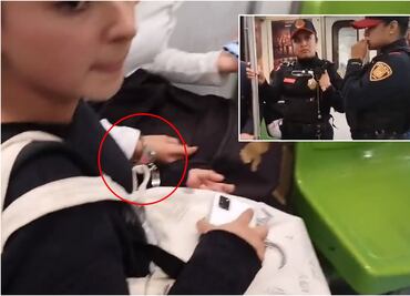 Policías de la SSC detienen a jóvenes que se negaron a desalojar vagón en la Línea 3 del Metro: VIDEO