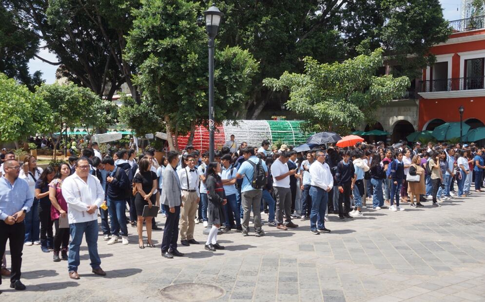 Simulacro de sismo 2024. Foto: Edwin Hernández/EL UNIVERSAL