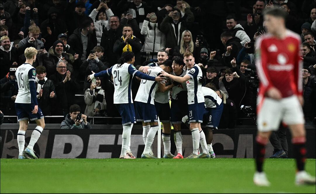 Manchester United fue eliminado de la EFL Cup por el Tottenham Hotspur / Foto: AFP