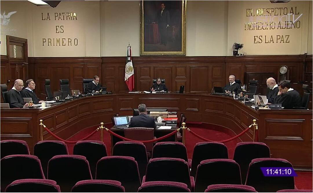 Sesión de la Suprema Corte de Justicia de la Nación. Foto: Captura de pantalla