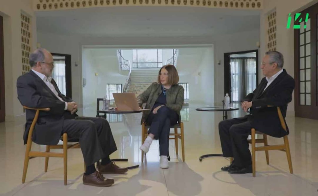 Rubén Ruiz Guerra, Sabina Berman y Bernardo Barranco en el programa Largo Aliento. Foto: Captura de pantalla