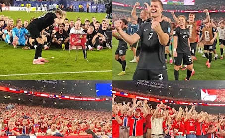 El popular festejo vikingo de la selección de Noruega que causa revuelo en el Mundial 