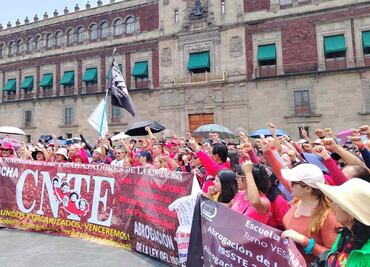 CNTE advierte que no están resueltas sus peticiones; reclaman al gobierno respaldo a “charrismo sindical”