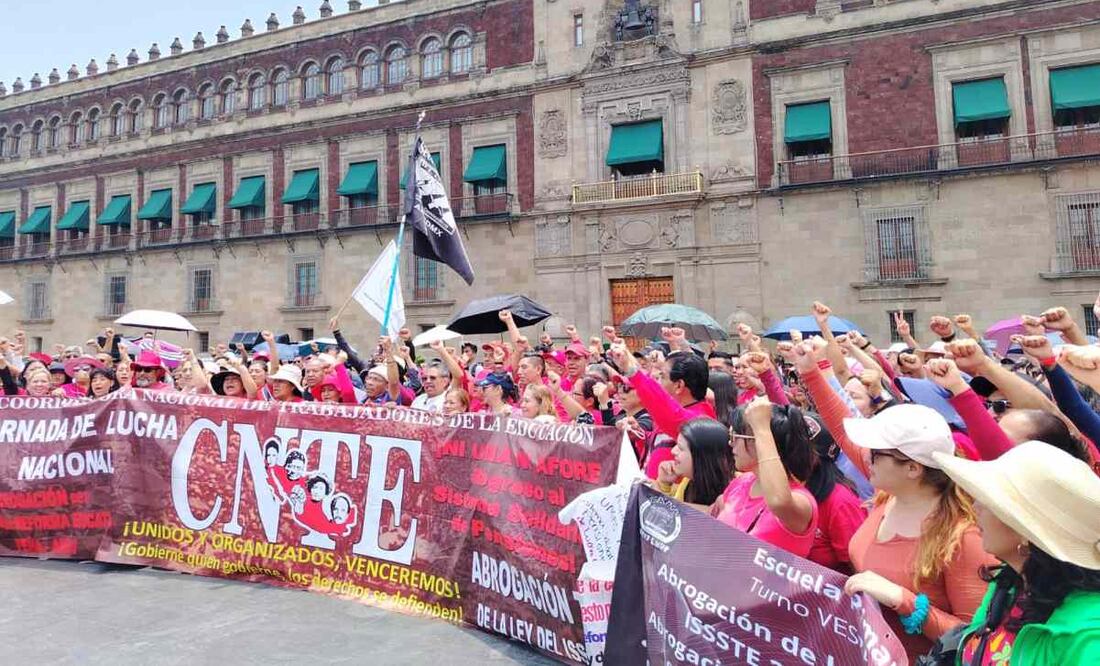 CNTE advierte que no están resueltas sus demandas. Foto: Eduardo Dina/ EL UNIVERSAL