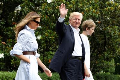 Los Trump pasan su primer fin de semana en Camp David