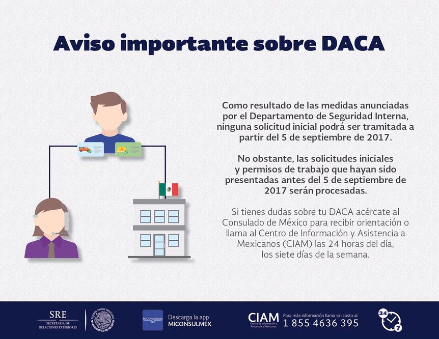Difunde red consular información sobre DACA