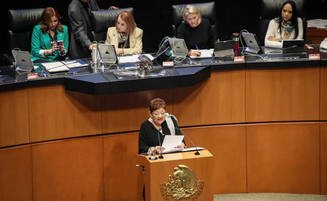 Ernestina Godoy comparece ante el Senado previo a la votación en el Senado para nombrar a la nueva fiscal General (03/12/25) Foto: Luis Camacho/EL UNIVERSAL