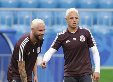 Chicharito y Layún estrenan look para enfrentar a Brasil