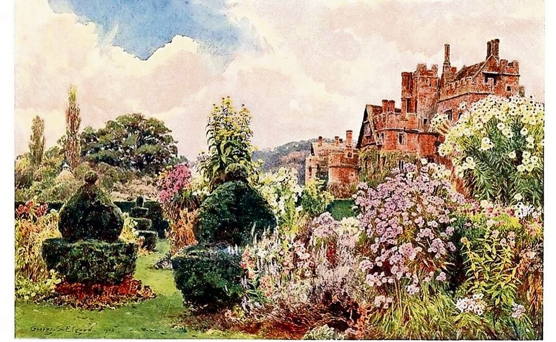 La catástrofe distópica de J. G. Ballard se ambienta en una mansión campestre de estilo inglés, rodeada por un amplio y deslumbrante jardín. Foto: de WIKIMEDIA COMMONS