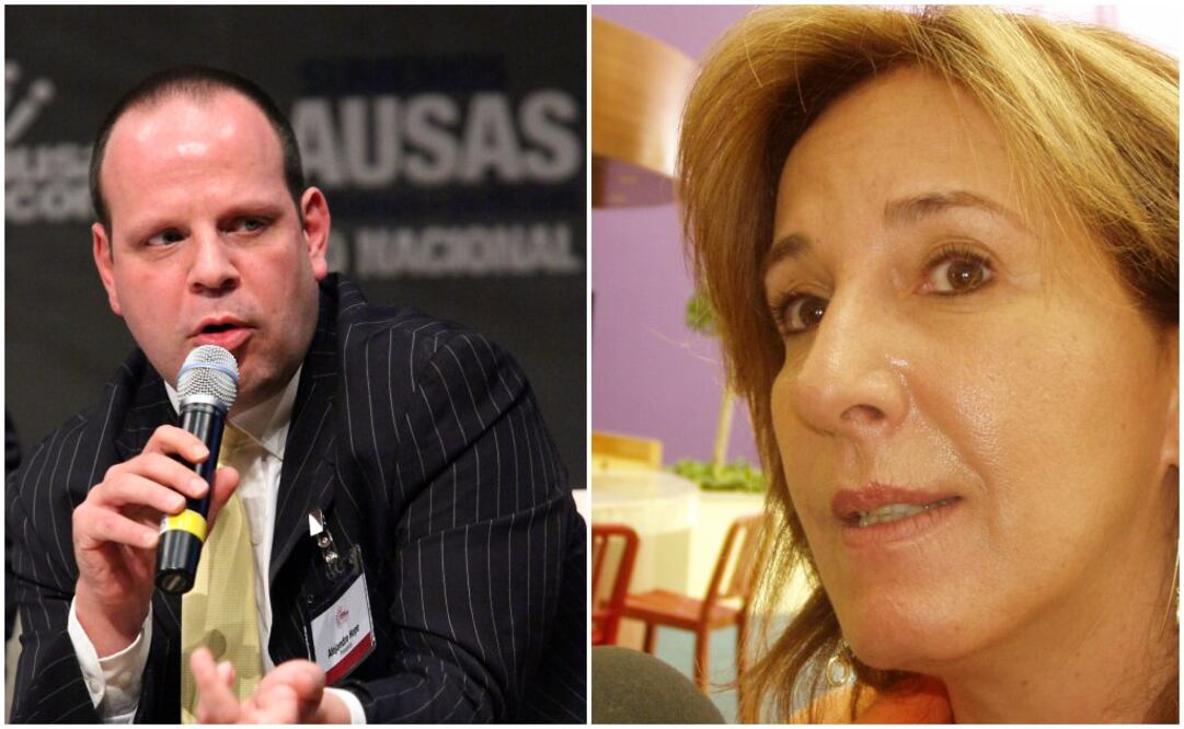 El experto en seguridad y columnista de EL UNIVERSAL, Alejandro Hope y la activista María Elena Morera. FOTOS: EL UNIVERSAL