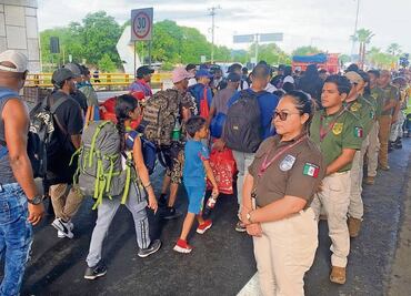 Va caravana migrante a CDMX por papeles y en busca de trabajo