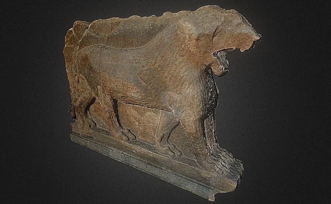 El claro favorito en la galería hasta el momento es un león del Museo de Mosul. De él se recibieron unas 16 fotos, lo que permite una reconstrucción bastante detallada. FOTO: Tomada de projectmosul.org