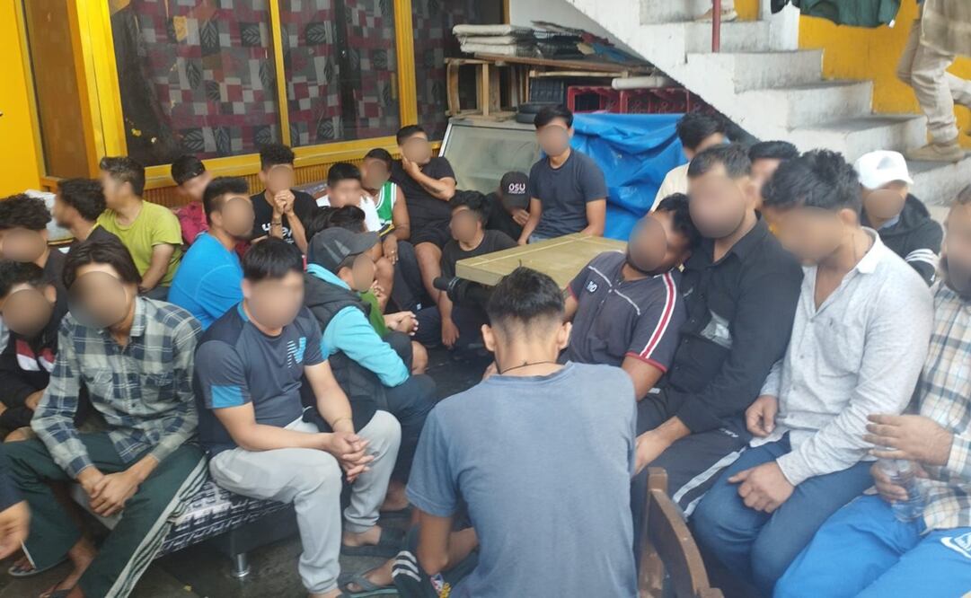 Entre los extranjeros había 16 nepalíes, 10 hindúes , tres guatemaltecos y una hondureña , algunos de ellos presentaban cortaduras y deshidratación, Foto: Especial