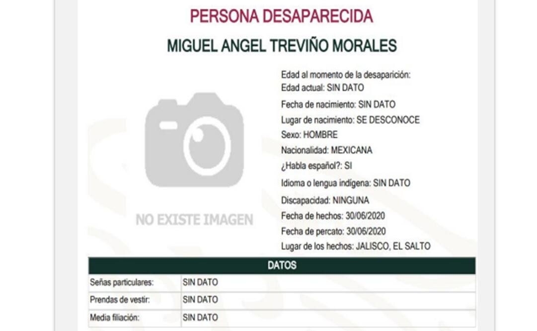 Miguel Ángel Treviño Morales "El Z-40" aparecía en el registro de personas desaparecidas. Foto: Especial