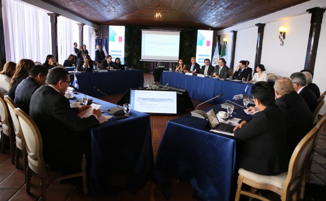 Ebrard participó en una reunión en Tegucigalpa con emisarios de los gobiernos de Honduras, El Salvador y Guatemala. Foto: Ministerio de Relaciones Exteriores de Honduras
