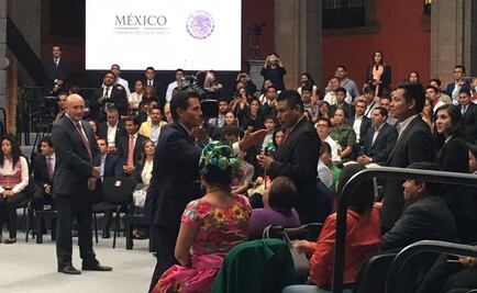 Arriba Peña a Palacio Nacional para encuentro con jóvenes