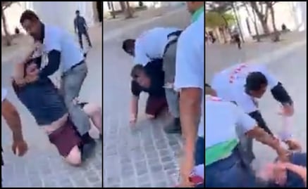 Video. Promoción para revocación de mandato acaba en golpes en Irapuato