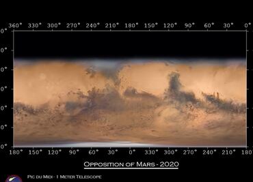 El mapa de Marte más nítido con imágenes tomadas en la Tierra
