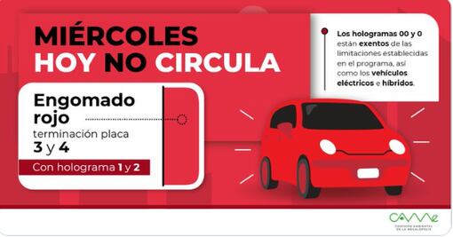 Hoy No Circula miércoles 1 de noviembre 2023 : ¿Qué autos no transitan?
