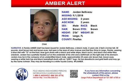 Hallan muerto a niño de 2 años que fue raptado en Florida