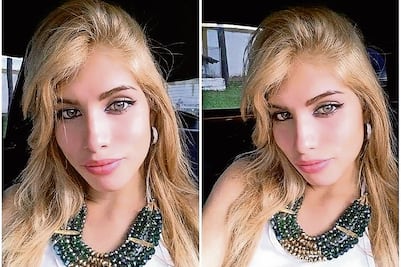 Colombiana vino con contrato de modelo