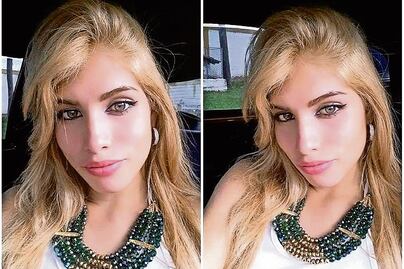 Colombiana vino con contrato de modelo