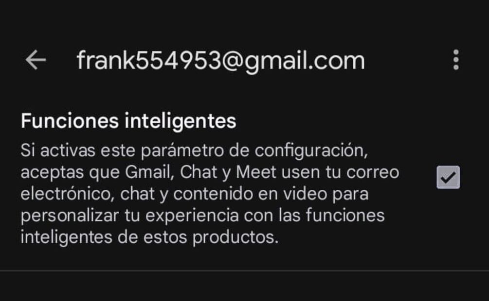 Puedes activar y desactivar Gemini en tu correo cada que lo requieras. Foto: Captura de pantalla