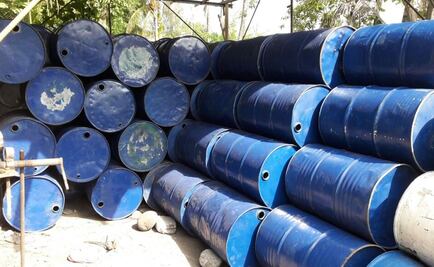 Decomisan 30 mil litros de precursores químicos en Veracruz