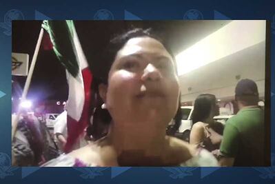 Senadora de Baja California celebra con champaña y norteño