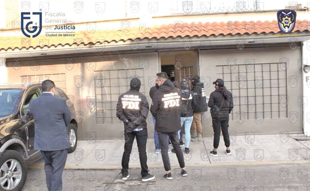 La PDI dio cumplimiento a la orden de cateo en la vivienda. Foto: Especial.