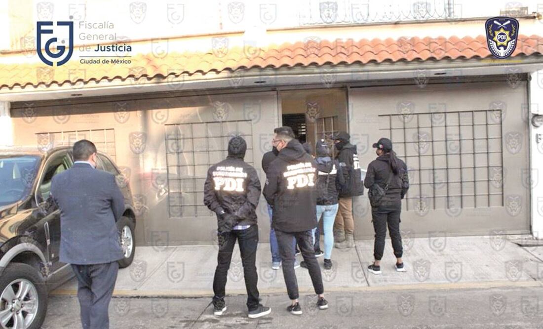 La PDI dio cumplimiento a la orden de cateo en la vivienda. Foto: Especial.