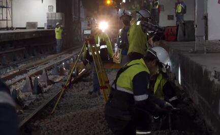 Sheinbaum anuncia 85% de avance en colocación de nuevas vías en tramo Pantitlán-Salto del Agua