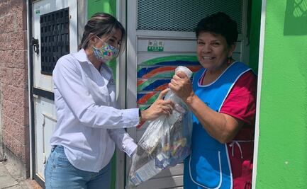 Ante contingencia por Covid-19, reciben despensas personas vulnerables en SLP