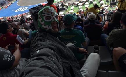 George Russell se disfraza para disfrutar como fan la primera práctica libre del GP de México 2025