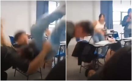 Estudiante azota a su compañero contra el suelo en una preparatoria de Hidalgo; agresor ya fue identificado 