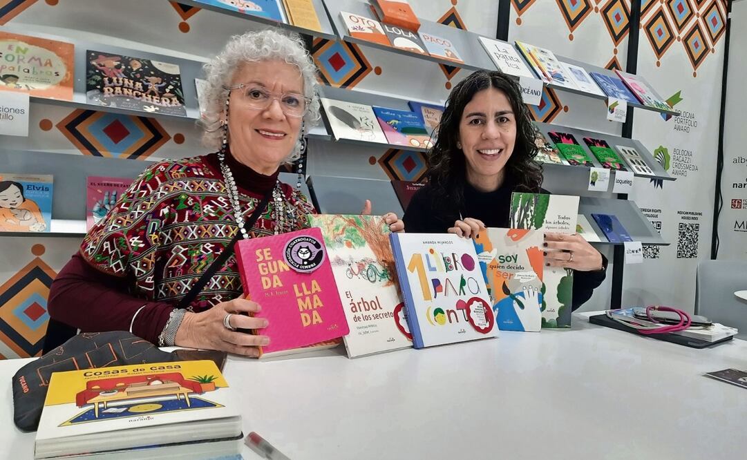 Ana Laura Delgado y Elena Borrás, editoras de El Naranjo, buscan conseguir “lectores universales” a través de la venta de derechos. Foto: Frida Juárez / EL UNIVERSAL
