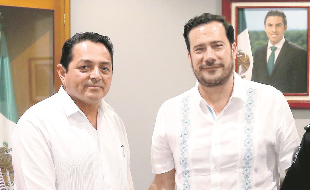 Darwin Puc (izq.) es el tercer responsable de la seguridad en el gobierno del edil Remberto Estrada(FOTO: ARCHIVO EL UNIVERSAL) 