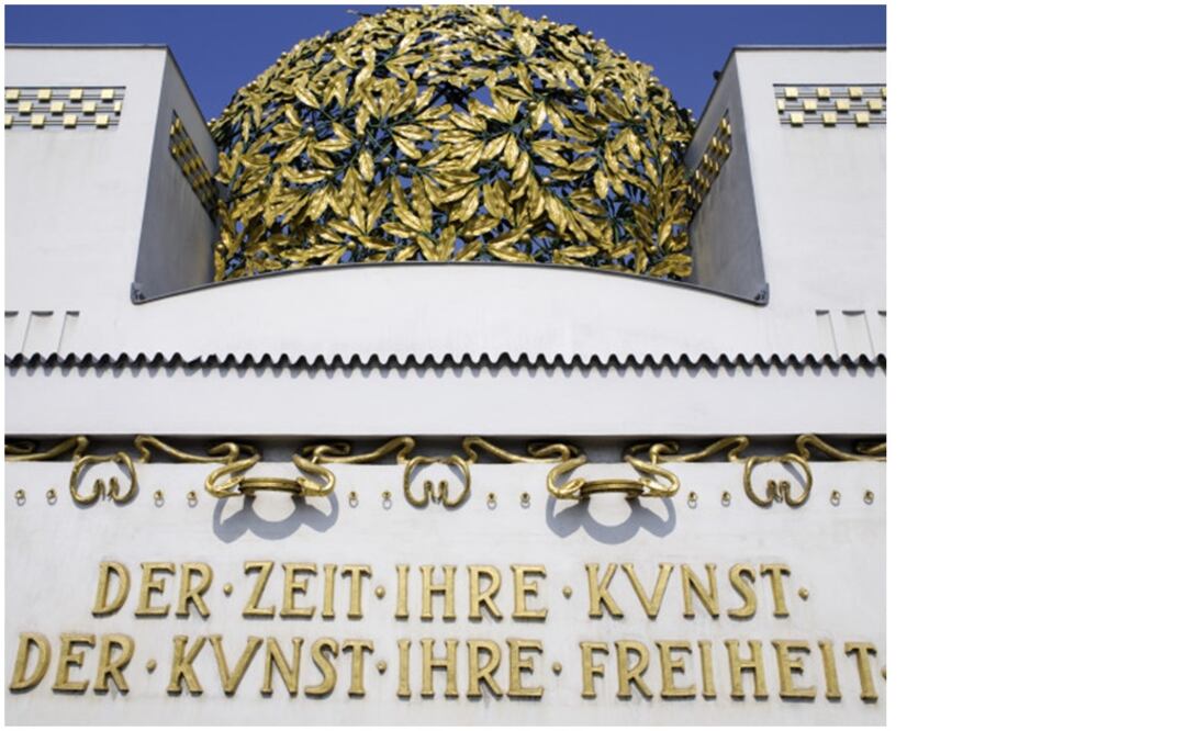 La policía cree que los desconocidos aprovecharon unos trabajos de restauración de la cúpula. Foto: Tomada de la página de Wiener Secession